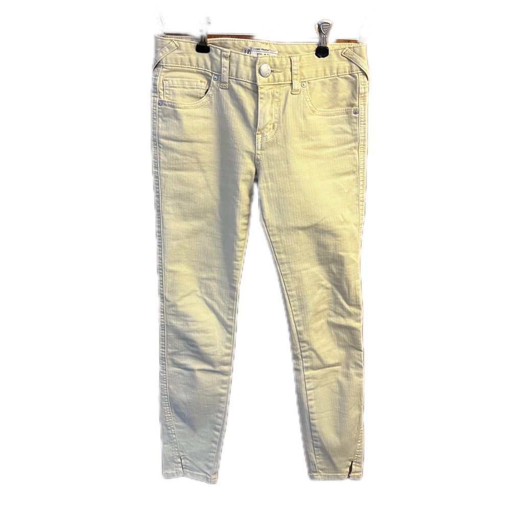 Free People Cream Jeans